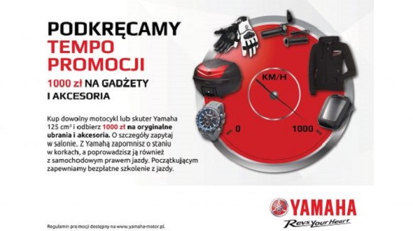 Yamaha podkręca tempo promocji – 1000 zł na każdy motocykl i skuter 125 cm3