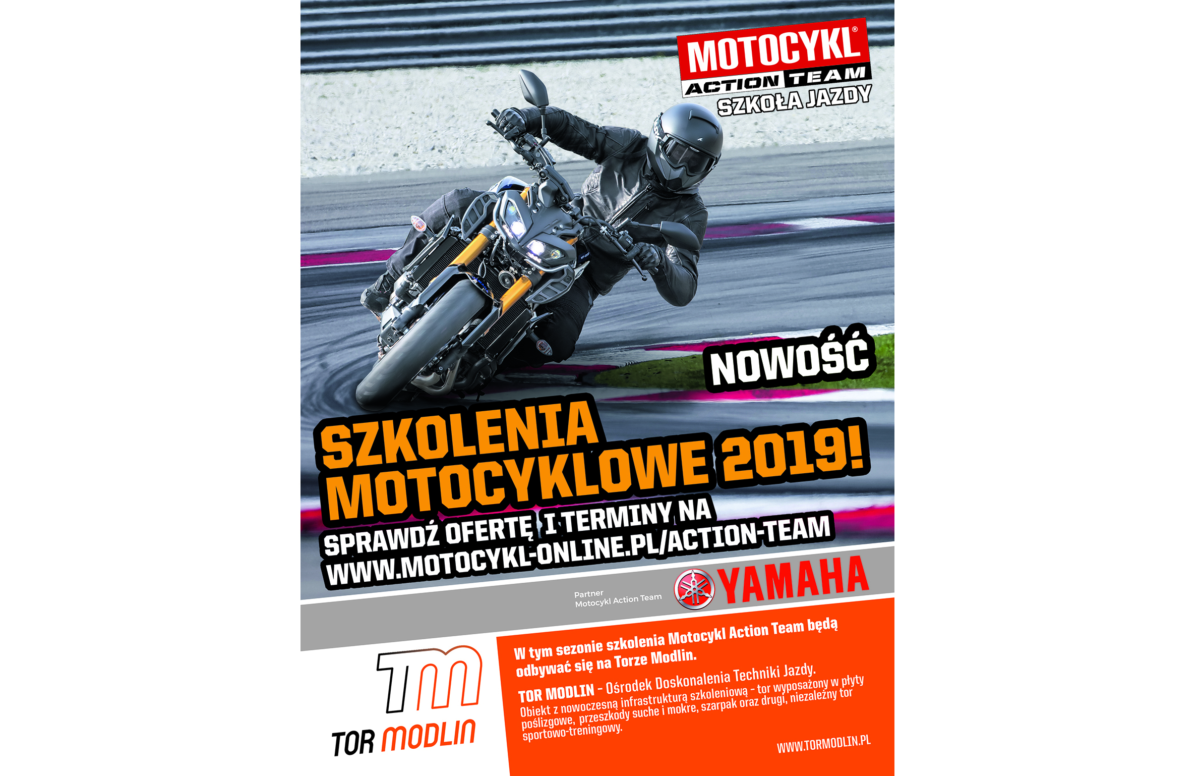 Trenuj z Motocykl Action Team i Yamahą!